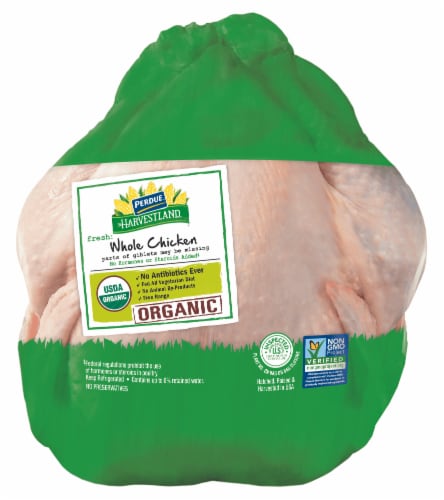 Harvestland Organic Whole Fresh Chicken Perspective: front