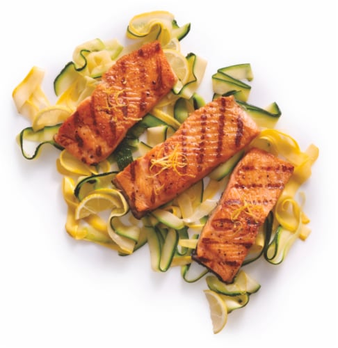 Organic Salmon Portions Perspective: front