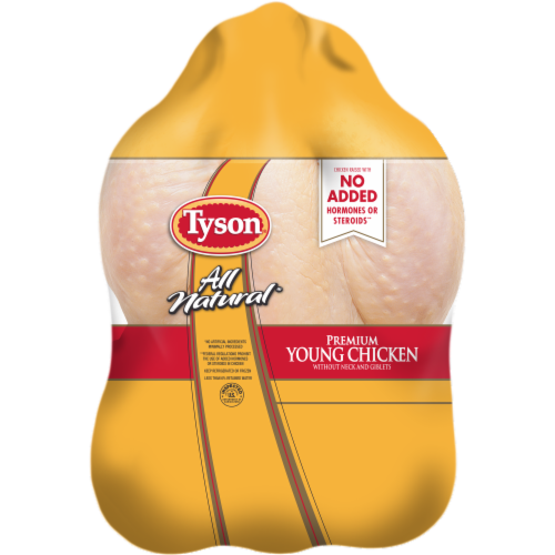 Tyson® All Natural Premium Fresh Young Whole Chicken Perspective: front