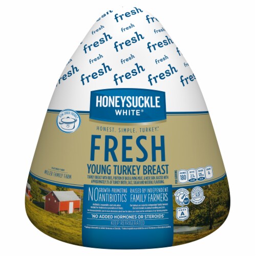 Honeysuckle White® Fresh Young Bone-In Turkey Breast Perspective: front