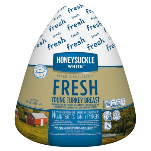 Honeysuckle White® Fresh Young Bone-In Turkey Breast Perspective: front