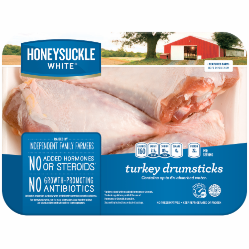 Honeysuckle Fresh Turkey Drumsticks Perspective: front