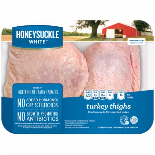 Honeysuckle White® Bone-in Turkey Thighs Perspective: front