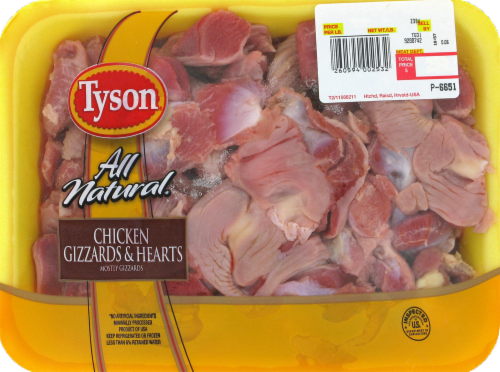 Tyson All Natural Fresh Chicken Gizzards/Heart Perspective: front