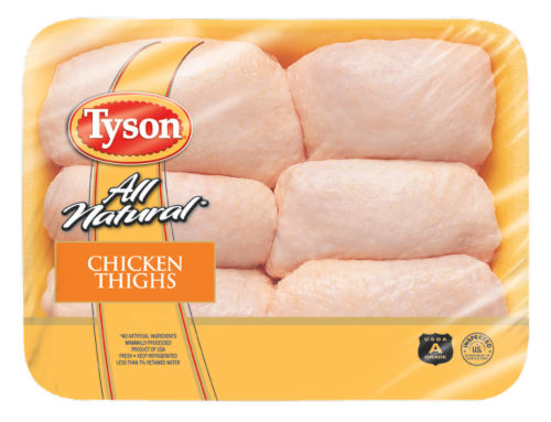 Tyson Chicken Thighs Perspective: front