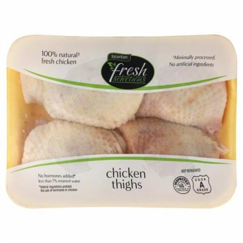 Tyson Bone-In Fresh Chicken Thighs Perspective: front