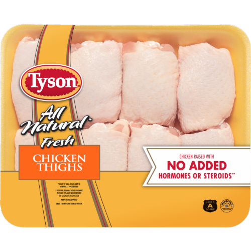 Tyson® All Natural Fresh Chicken Thighs Perspective: front
