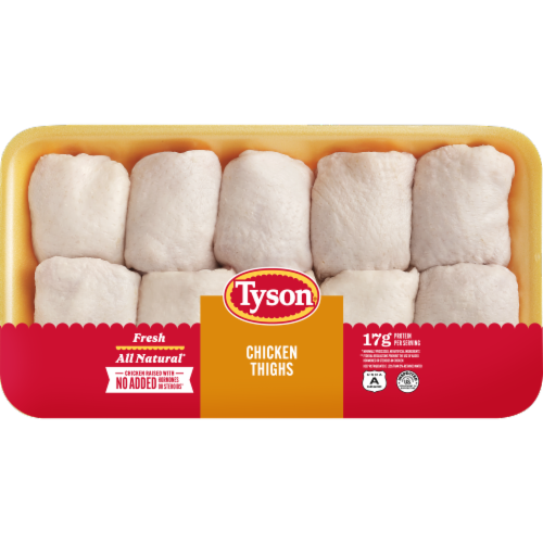Tyson® All Natural Fresh Chicken Thighs, 4.75 LB - Fred Meyer