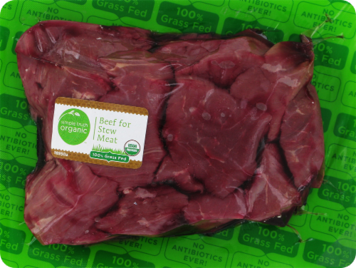 Simple Truth Organic™ Beef Stew Meat Perspective: front