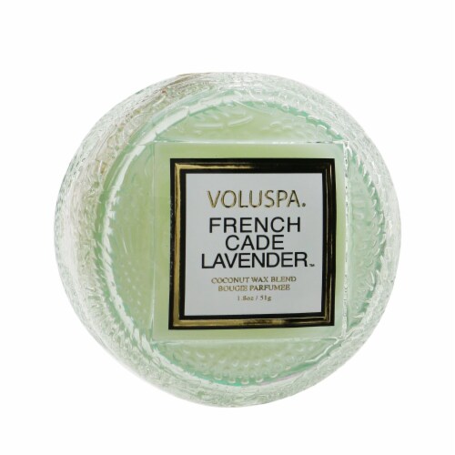 Voluspa Macaron Candle  French Cade Lavender 51g/1.8oz Perspective: front