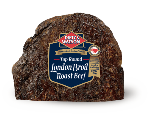 Dietz & Watson Sliced London Broil Roast Beef Fresh Sliced Deli Meat Perspective: front