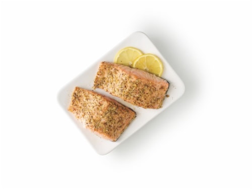 Home Chef Atlantic Seasoned Salmon Fillets Perspective: front
