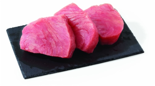 Fresh Wild Caught Tuna Steak Perspective: front