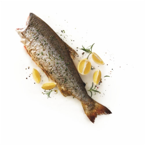 Wild Caught Copper River Whole Sockeye Salmon Perspective: front