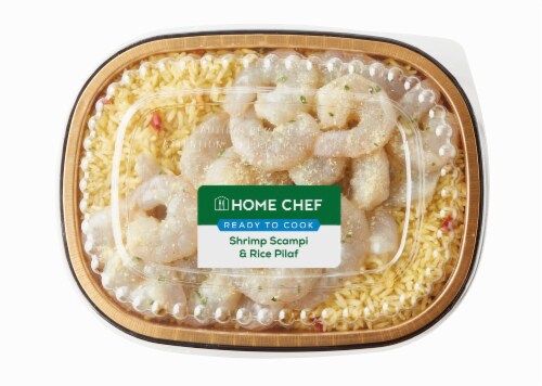 Home Chef Ready to Cook Shrimp Scampi & Rice Pilaf Perspective: front