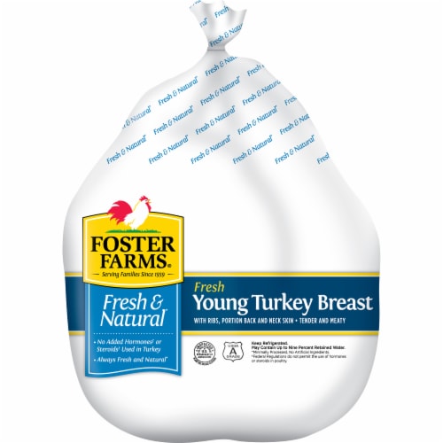 Foster Farms Fresh & Natural Young Turkey Breast Perspective: front