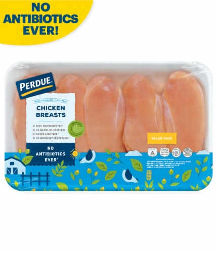 PERDUE® Fresh Boneless Skinless Chicken Breasts Value Pack Perspective: front