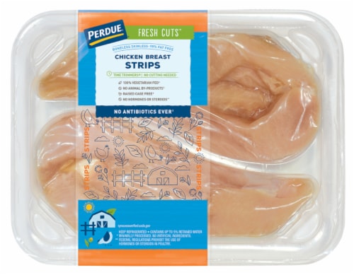 Perdue Fresh Chicken Breast Strips Perspective: front