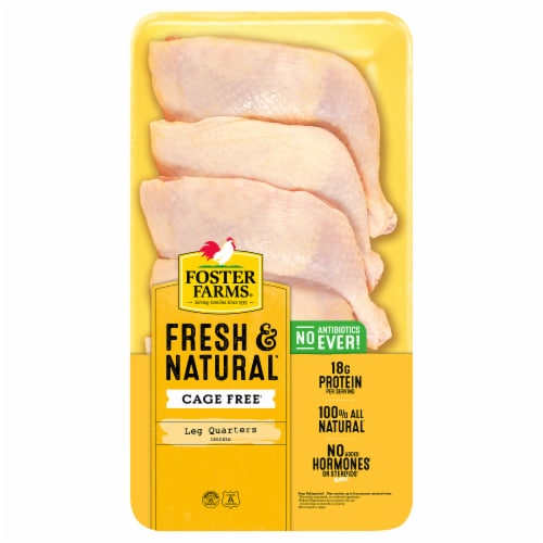 Foster Farms Fresh & Natural Chicken Leg Quarters Perspective: front