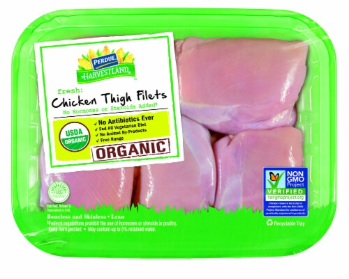 Perdue® Harvestland® Organic Chicken Thigh Fillets Perspective: front