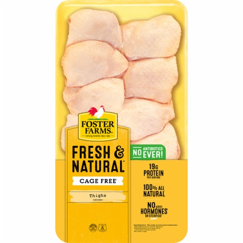 Foster Farms Fresh & Natural Chicken Thighs Perspective: front