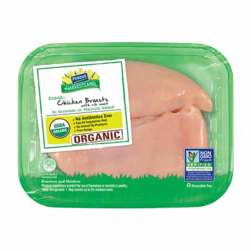 Perdue Harvestland Fresh Organic Chicken Breast with Rib Meat Perspective: front
