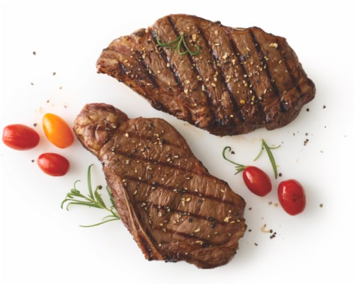 Beef Choice Angus New York Strip Steak Perspective: front
