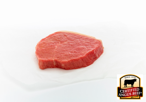 Certified Angus Beef Choice Eye of Round Steak (About 3 Steaks per Pack) Perspective: front