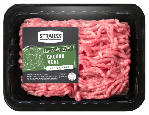 Strauss® Humanely Raised Ground Veal Perspective: front