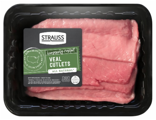 Strauss® Humanely Raised Veal Cutlets Perspective: front