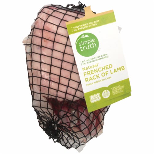 Simple Truth™ Natural Frenched Rack of Lamb 4 Rib Perspective: front
