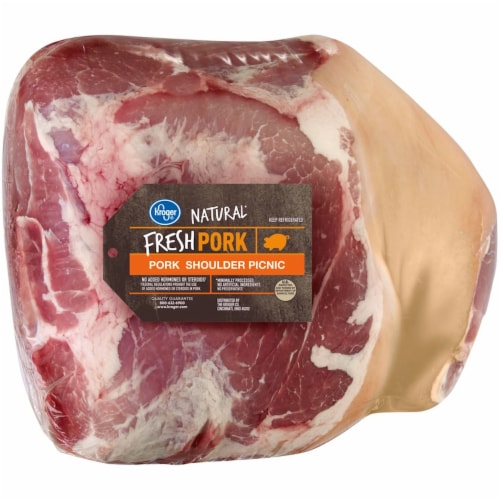 Kroger Natural Fresh Pork Shoulder Picnic Perspective: front