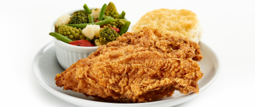 Fried Chicken Breast Meal (NOT AVAILABLE BEFORE 11:00 am DAILY) Perspective: front
