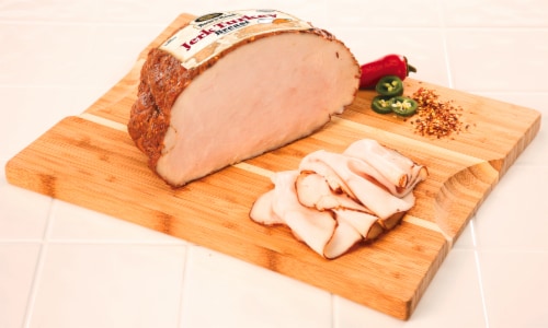 Boar's Head Jerk Turkey Breast Fresh Sliced Deli Meat Perspective: front