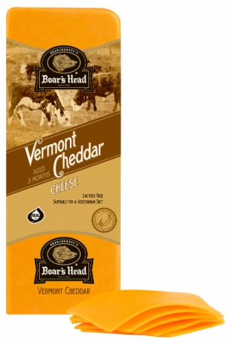 Boar's Head Vermont Cheddar Cheese Yellow Perspective: front