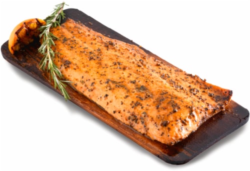 BBQ Cedar Plank Salmon Perspective: front