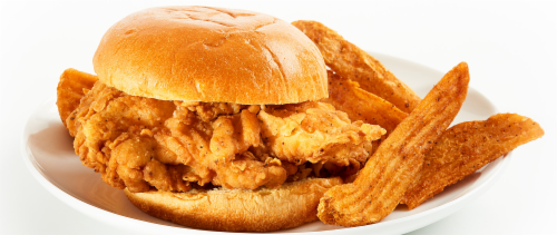 Chicken Sandwich Meal (NOT AVAILABLE BEFORE 11:00 am DAILY) Perspective: front