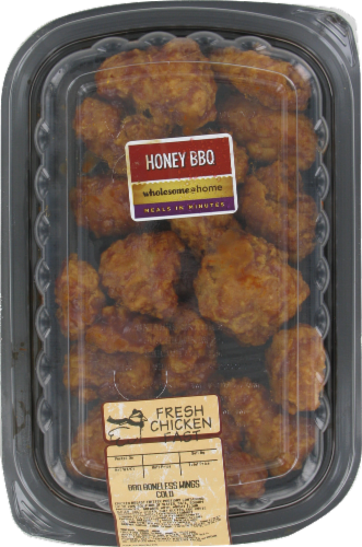 Deli Boneless Barbecue Chicken Wings Cold Perspective: front