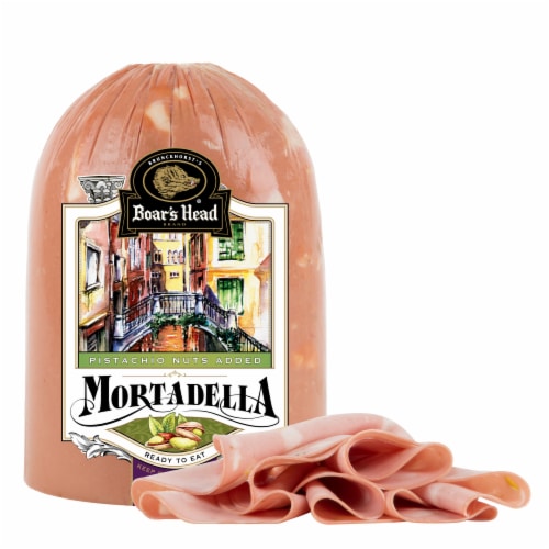 Boar’s Head Mortadella with Pistachios Perspective: front
