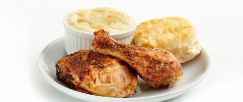 Dark Meat Baked Meal 2PC (NOT AVAILABLE BEFORE 11:00 am DAILY) Perspective: front