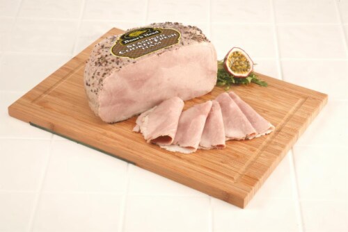 Boar's Head Seasoned Cooked Fresh Ham Fresh Sliced Deli Meat Perspective: front