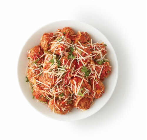 Homestyle Turkey Meatballs with Marinara Sauce Perspective: front