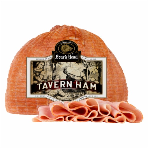 Boar's Head Tavern Ham Fresh Sliced Deli Meat Perspective: front