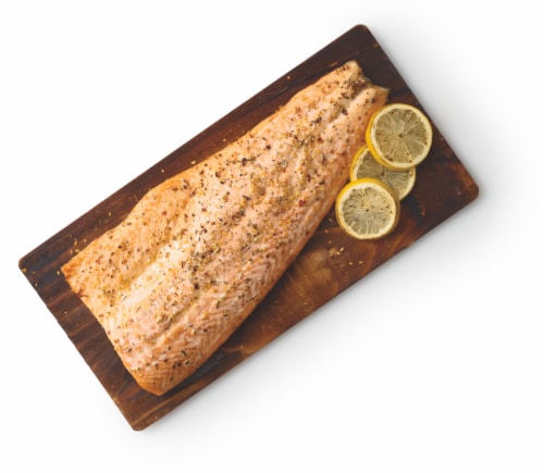 Cedar Plank Salmon Perspective: front
