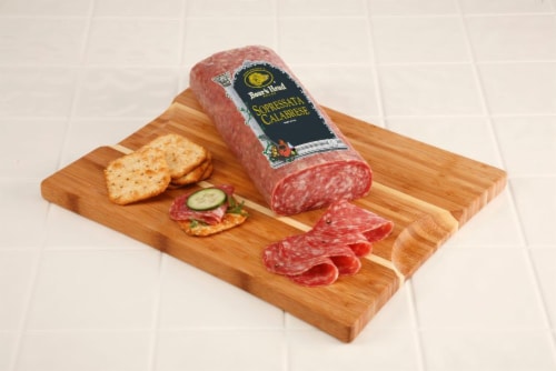 Boar's Head Sopressata Calabrese Sweet Fresh Sliced Deli Meat Perspective: front