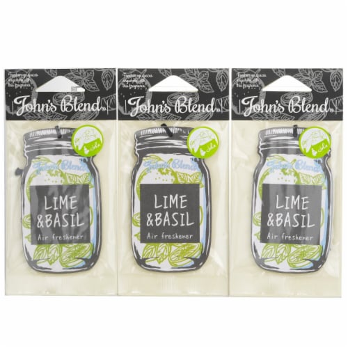 John's Blend Air Freshener  Lime & Basil 3pcs Perspective: front