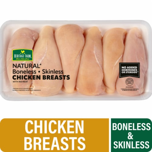 Heritage Farm® Boneless Skinless Chicken Breasts Perspective: front