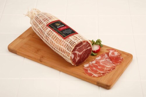 Boar's Head Sweet Capocollo in Net Fresh Sliced Deli Meat Perspective: front