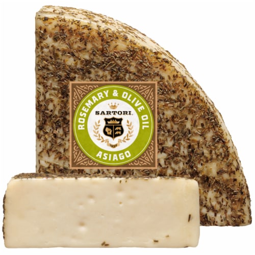 Sartori Rosemary Asiago And Olive Oil Cheese Perspective: front