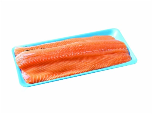 Fresh Farm Raised Atlantic Salmon Whole Fillet, 1 lb - Pay Less Super ...